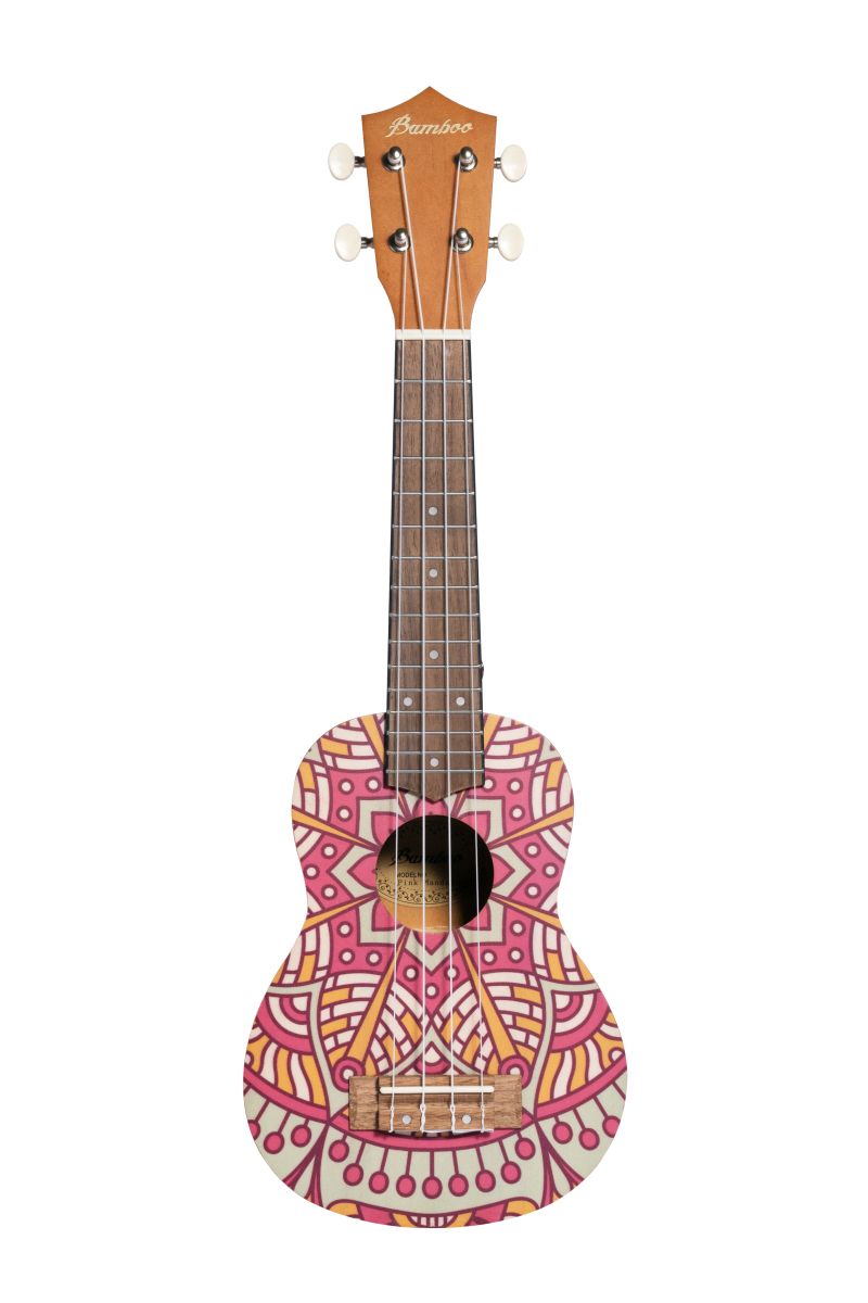 BAMBOO BU-21L Pink Mandala  - ukulele sopranowe